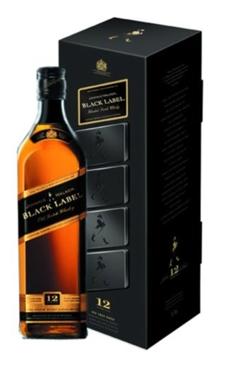 фото виски Johnnie Walker Black Label Ice-Cube Pack 0,75 л