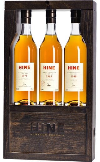 фото коньяк Hine Vintage Early Landed Grande Champagne Lot 3 1975 1985 1988 0,6 л