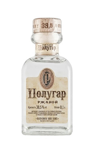 фото водка Polugar Classic Rye 0,1 л