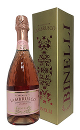 Мастро Бинелли Ламбруско Бинелли Премиум дель Емилия Розовое Полусладкое 0,75 л.