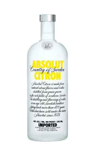 фото водка Absolut Citron 0,75 л