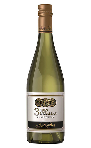 фото вино Santa Rita 3 Tres Medallas Chardonnay 2016 0,75 л