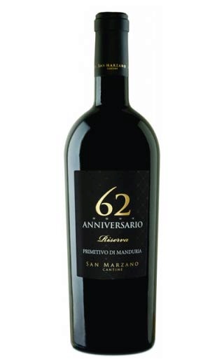 фото вино San Marzano Anniversario 62 Riserva di Manduria 2015 0,75 л