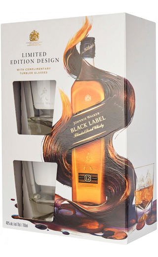 фото виски Johnnie Walker Black Label Glass Pack 0,7 л