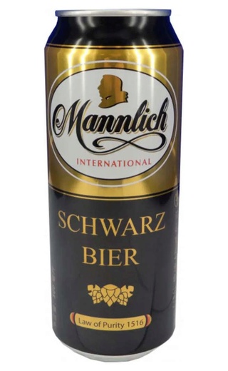 фото пиво Mannlich International Schwarz Bier Karlsberg Brauerei 0,5 л