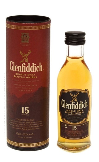 фото виски Glenfiddich 15 Years Old 0,05 л