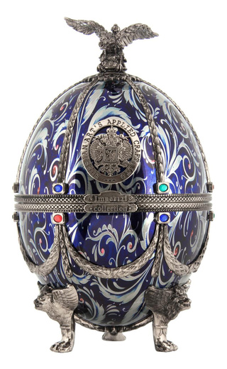 фото водка Imperial Collection Faberge Eggs Silver Blue 0,7 л