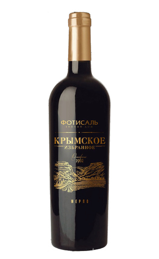 фото вино Fotisal Krymskoe Izbrannoe Merlot 2016 0,75 л