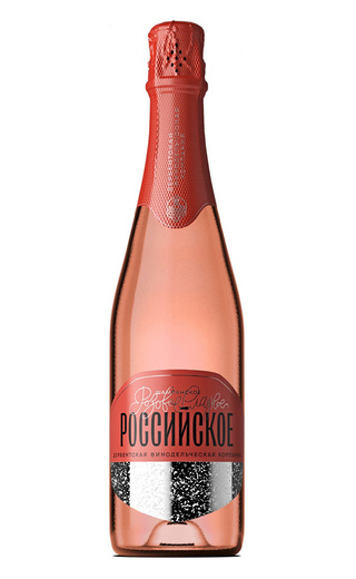 фото игристое вино Derbent Wine Company Rossiyskoe Champagne Rose Sweet 0,75 л