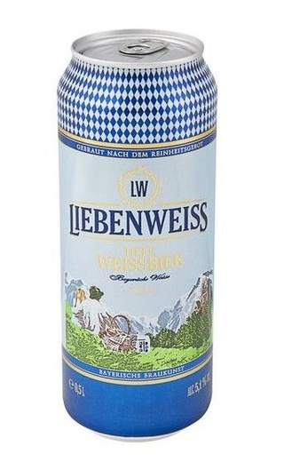 фото пиво Liebenweiss Hefe Weissbier 24 шт. 0,5 л