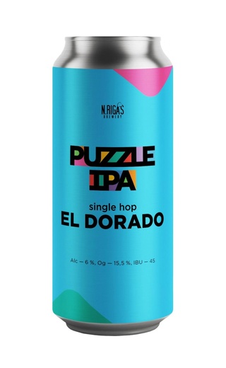 фото пиво New Riga's Brewery Puzzle IPA El Dorado 20 шт. 0,45 л