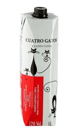 фото вино Navarro Lopez Cuatro Gatos Tempranillo Syrah 1 л