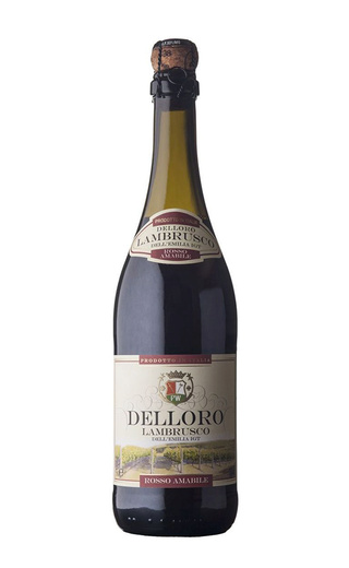 фото игристое вино Delloro Lambrusco Dell'Emilia Rosso 0,75 л