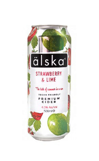 фото сидр Alska Strawberry Lime 24 шт. 0,5 л