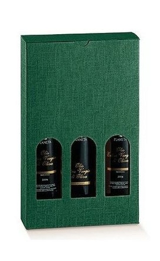 фото Box Petit Seta Verde for 3 bottles