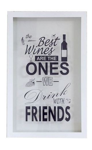 фото Box for wine corks The Best Wines Are The Ones We Drink With Friends Bleached Oak Big