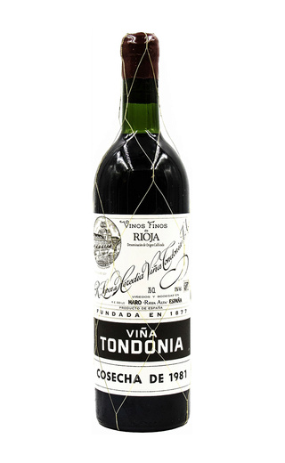 фото вино Lopez De Heredia Vina Tondonia Gran Reserva Tinto 1981 0,75 л