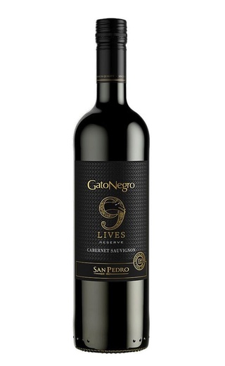 фото вино San Pedro Gato Negro 9 Lives Cabernet Sauvignon Reserve 2019 0,75 л