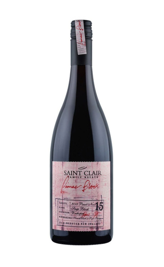 фото вино Saint Clair Pioneer Block 15 Strip Block Pinot Noir 2018 0,75 л