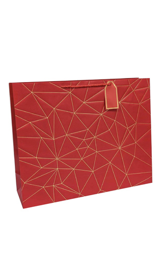 фото Paper Bag Red Triangles 50*40*15