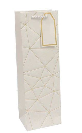 фото Paper Bag White Triangles 12*36*9