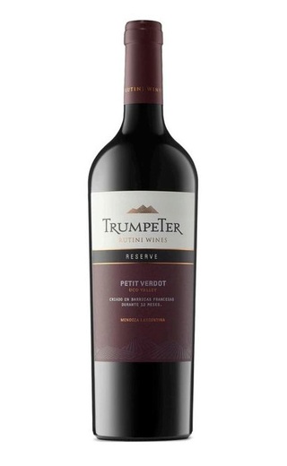 фото вино Rutini Wines Petit Verdot Reserve Mendoza Trumpeter 2020 0,75 л