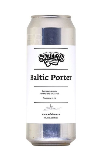 фото пиво Salden's Baltic Porter 0,5 л