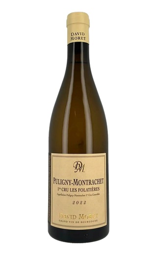 фото вино David Moret Les Folatieres Puligny-Montrachet 1er Cru 2022 0,75 л