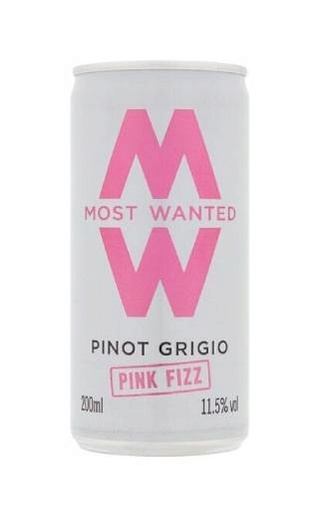 Мост Уонтид Пино Гриджио Пинк Физз 0.2 л фото игристое вино Most Wanted Pinot Grigio Pink Fizz 0,2 л