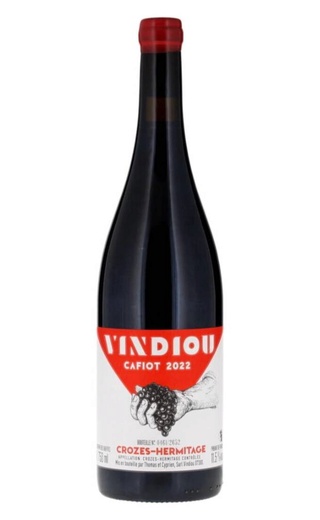 Вандью Кроз-Эрмитаж Кафьо 2022 0.75 л фото вино Vindiou Crozes-Hermitage Cafiot 2022 0,75 л