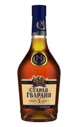 Коньяк Старая Гвардия 5 лет 0,5 л