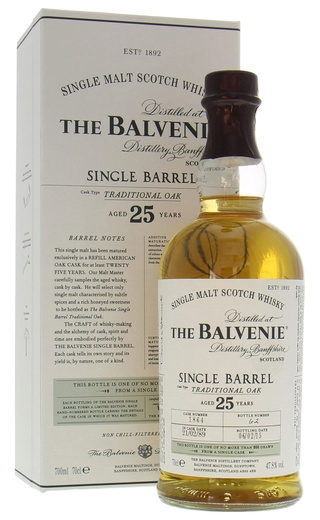 фото виски Balvenie Single Barrel 25 YO 0,7 л