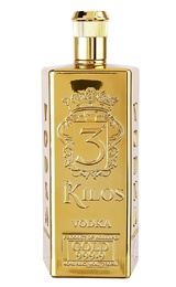Водка 3 Kilos Gold 999,9 1 л