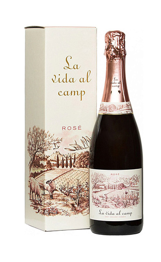 Ла Вида аль Камп Брют Розе 2017 0.75 л фото игристое вино La Vida Al Camp Brut Rose 2017 0,75 л