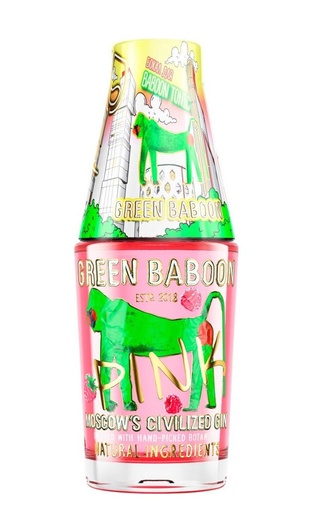 Грин Бабун Пинк 0.7 л фото джин Green Baboon Pink 0,7 л