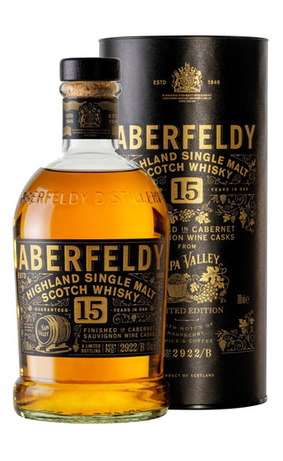 Аберфелди 15 лет Напа Велли Каск Лимитед Эдишн 0.7 л фото виски Aberfeldy 15 Years Old Napa Valley Cask Limited Edition 0,7 л