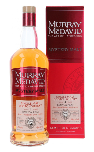 Мюррей МакДэвид Мистери Молт Леннокс Пит 4 года 0.7 л фото виски Murray McDavid Mystery Malt Lennox Peat 4 Years Old 0,7 л