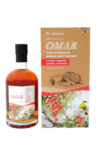 фото виски Omar Cask Strength Single Malt Lychee Liqueur Barrel Finished 0,7 л